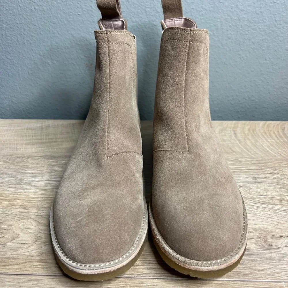 NWOB Civil Regime Men's Leather Suede Chelsea Boots Pull On Ankle Boot Size‎ 7